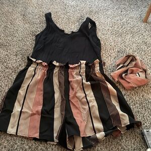 SHEIN romper with belt